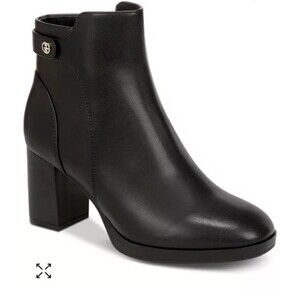 Giani Bernini Women Trumann Black Memory Foam Block Heel‎ Dress Booties Size 8.5